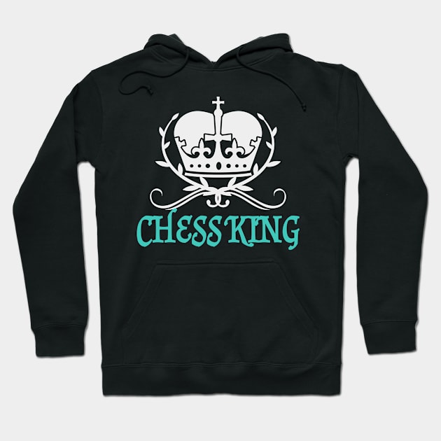 King of Chess Crown Player Hoodie by Foxxy Merch